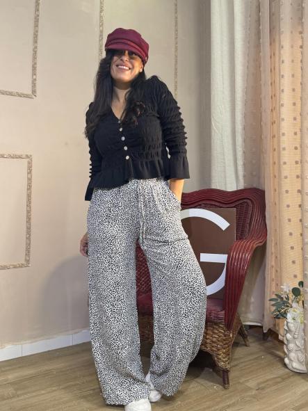 PANTALON ANIMAL PRIN BLANCO [0]