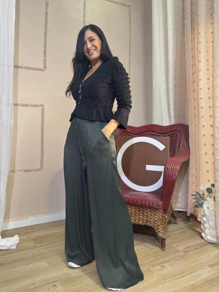 PANTALON ANIMAL PRIN VERDE [1]