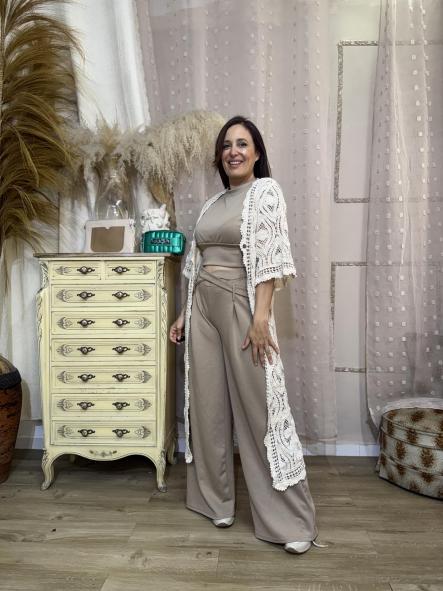 REBECON CON GANCHILLO MANGA CORTA  [1]