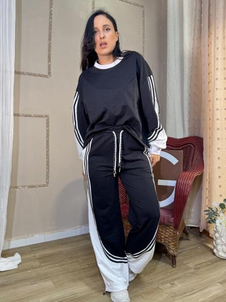 CHANDAL FRANJA BLANCA NEGRO  [0]