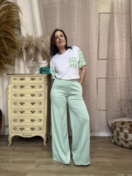 CAMISETA PERRITO BOLILLO VERDE [2]