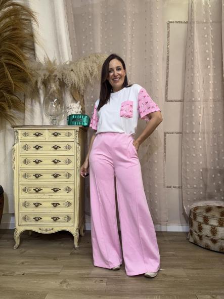 CAMISETA PERRITO BOLILLO ROSA [1]