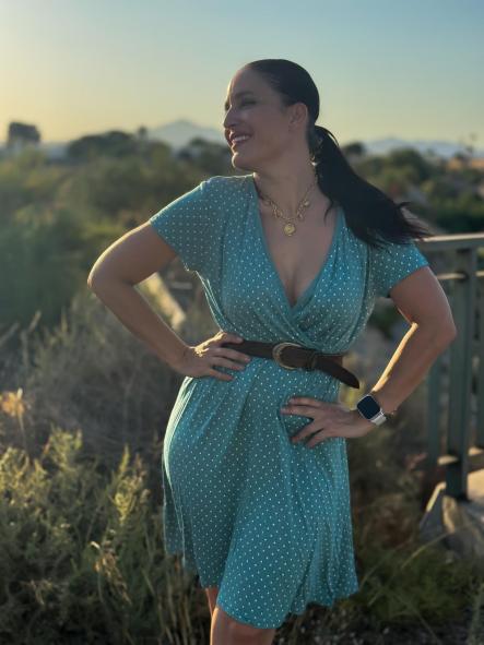VESTIDO VERDE CORTO DE TOPITOS [0]