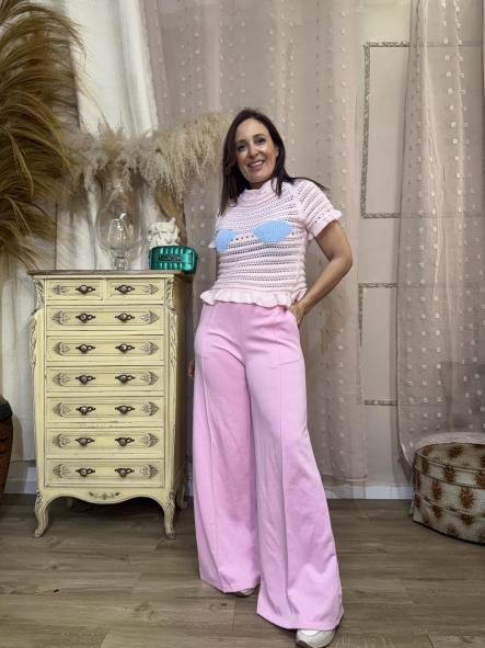 Camiseta GANCHILLO ROSA  [1]