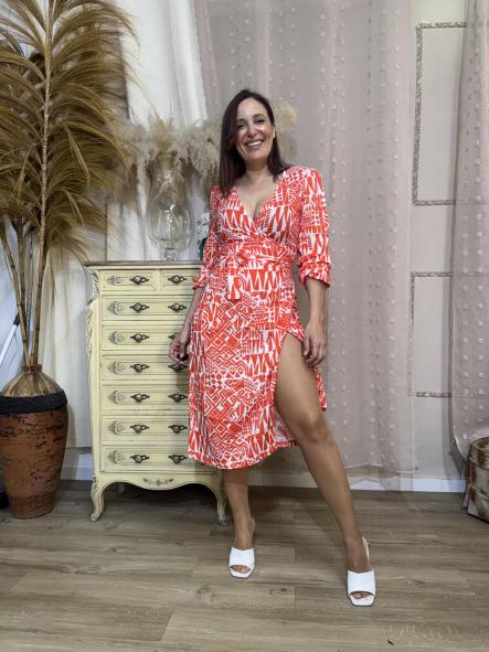 VESTIDO NARANJA FRESCO  [4]