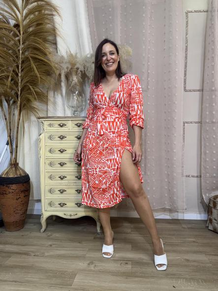 VESTIDO NARANJA FRESCO 