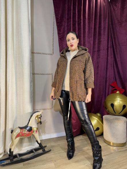 ABRIGO DEPORTIVO MOLON MARRON