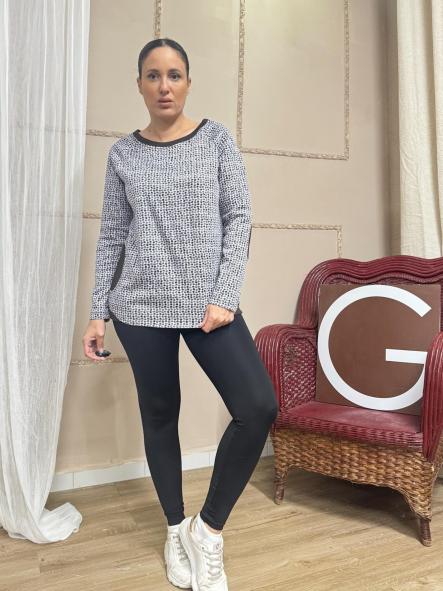 SUDADERA CUADRITOS MARRON [0]