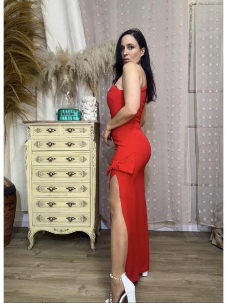 VESTIDO LAZO ROJO [1]