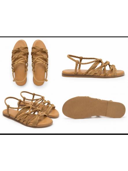 SANDALIAS CUERDAS MARRONES YZ19-251 [0]