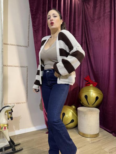 REBECA DE LANA RAYAS BEIG Y MARRON [1]