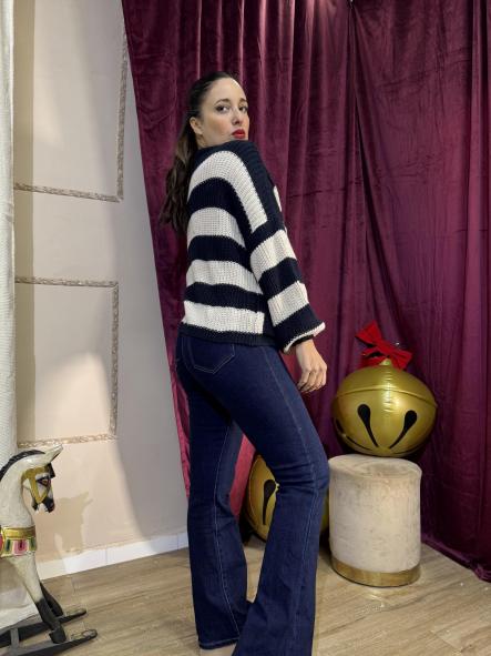 REBECA DE LANA RAYAS AZUL MARINO Y BEIG [2]