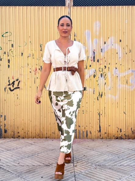 FALDA VACA EN COLOR VERDE