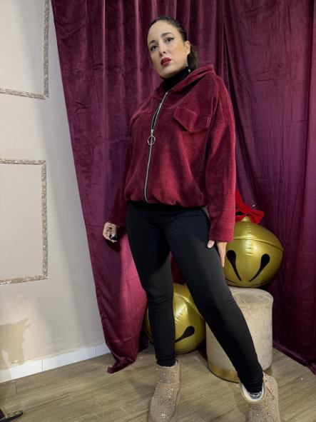 BOMBER CALENTITA GRANATE [0]