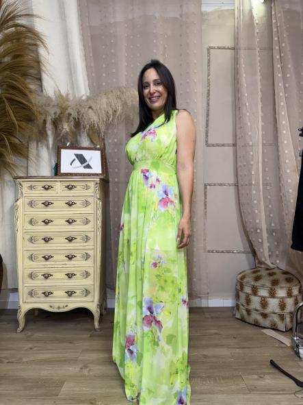 VESTIDO OLIMPO FIESTA VERDE [3]