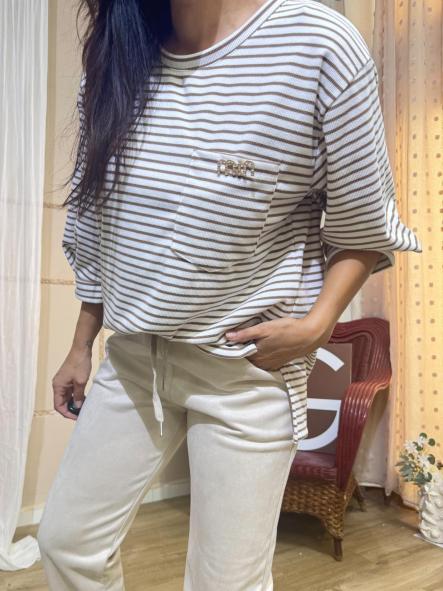 PANTALON MELOCOTON BEIG [2]