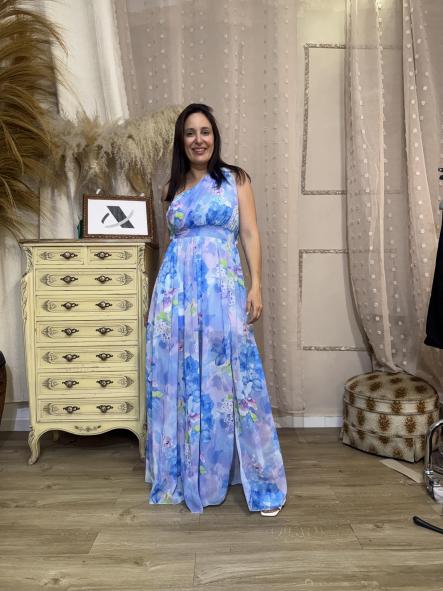 VESTIDO OLIMPO FIESTA AZUL  [0]