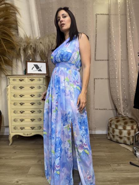 VESTIDO OLIMPO FIESTA AZUL  [1]