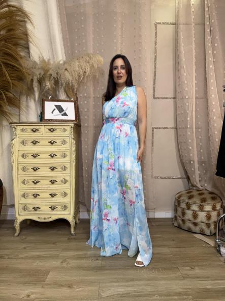 VESTIDO OLIMPO FIESTA AZUL CIELO  [2]