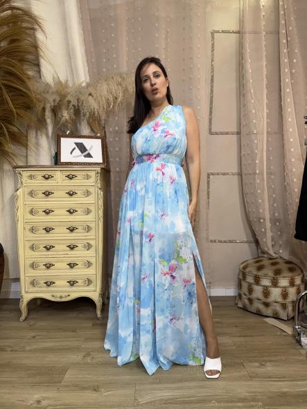 VESTIDO OLIMPO FIESTA AZUL CIELO  [5]