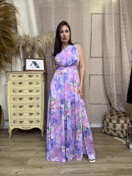 VESTIDO OLIMPO FIESTA LILA 