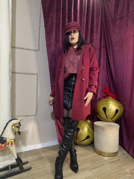 CHAQUETA DE PAÑO GRANATE [2]