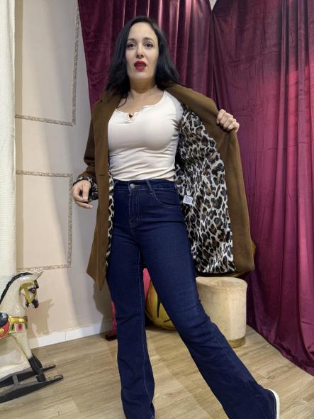 ABRIGO MARRON FORRO LEOPARDO [2]