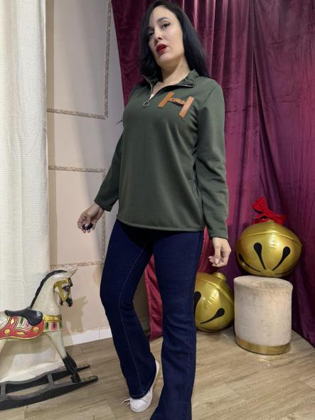 SUDADERA TERMICA H COLOR VERDE [2]