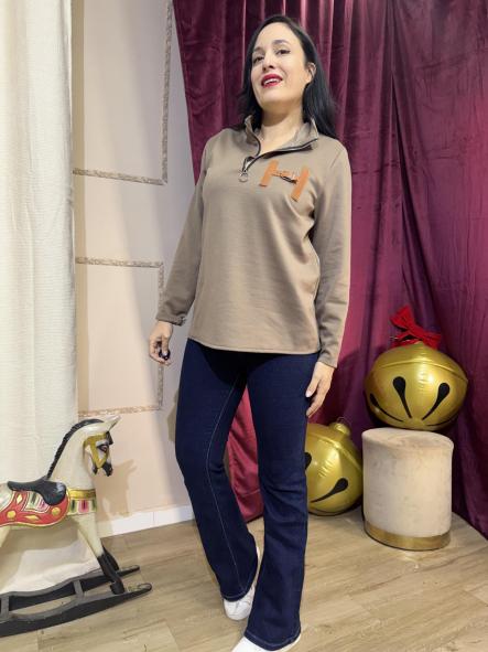 SUDADERA TERMICA H COLOR CAFE CON LECHE [1]