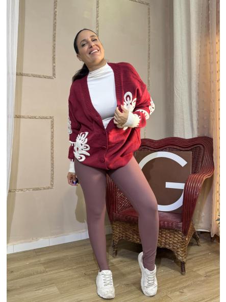 LEGGIN CANALE COLOR MARRON [1]
