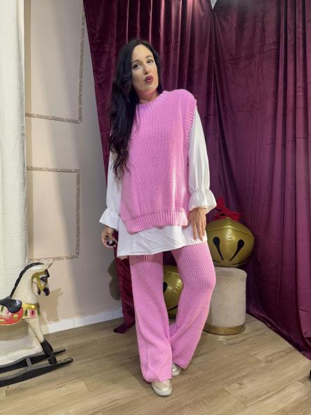 CONJUNTO TRES PIEZAS PÙNTO ROSA [0]