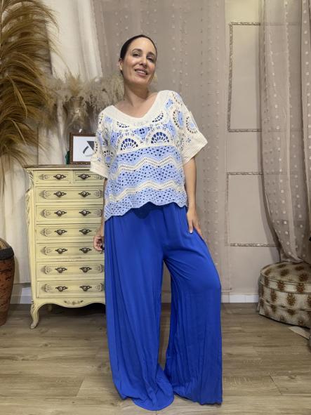 JERSEY GANCHILLO DETALLES AZULES [0]