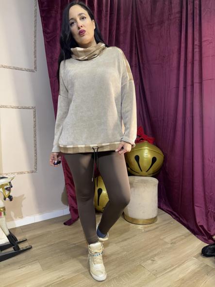 SUDADERA calentita CUELLO MARRON [1]