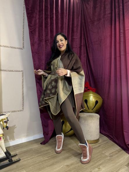 PONCHO TONOS MARRONES [0]