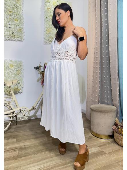 VESTIDO BOHO  BLANCO [2]