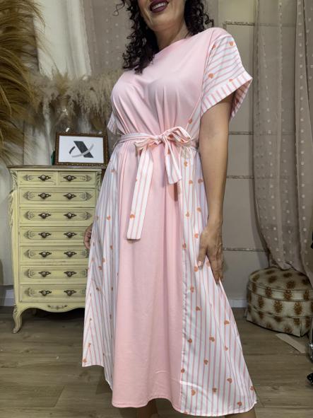 VESTIDO LARGO CORAZON ROSA [0]