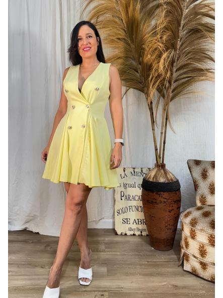 VESTIDO VUELO AMARILLO