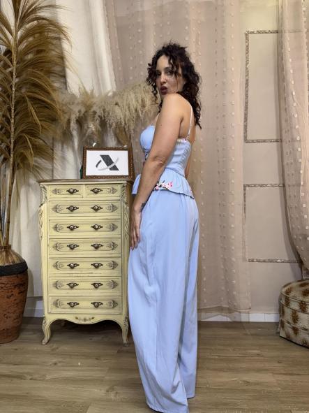 TOP FLORES AZUL  [3]