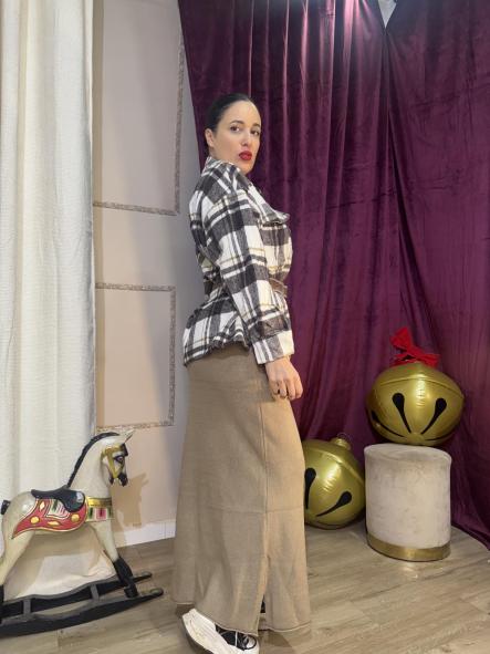 CAMISA POLAR CUADROS MARRONES [3]