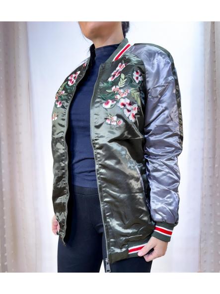 CHAQUETA BOMBER ORIENTAL VERDE 