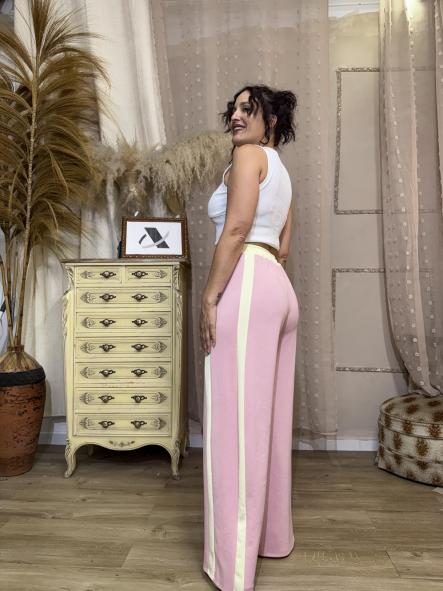 PANTALON DEPORTIVO ROSA Y AMARILLO [2]