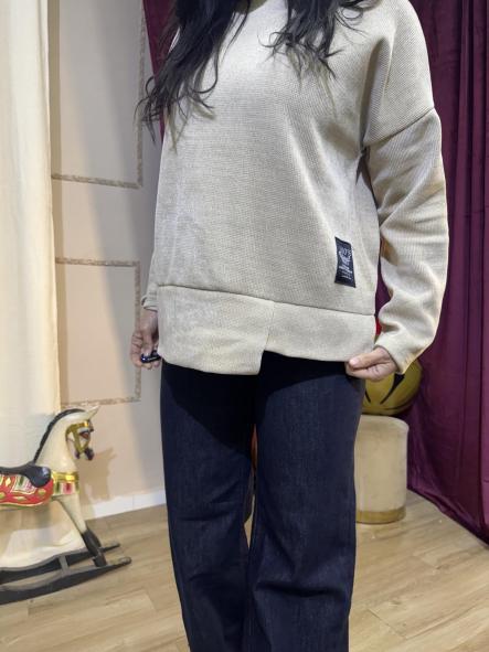 SUDADERA CHINILLA BEIG CALENTITA [0]