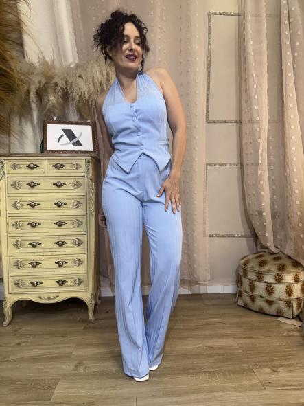 TRAJE CHALECO AZUL [2]