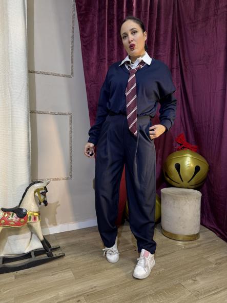 SUDADERA CON CORBATA AZUL [1]