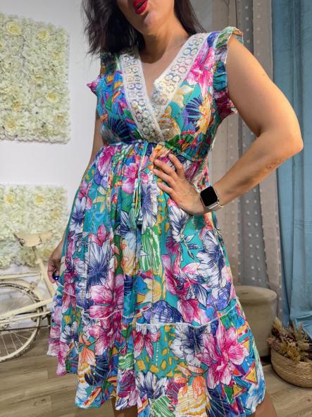 VESTIDO HINDU TURQUESA [0]