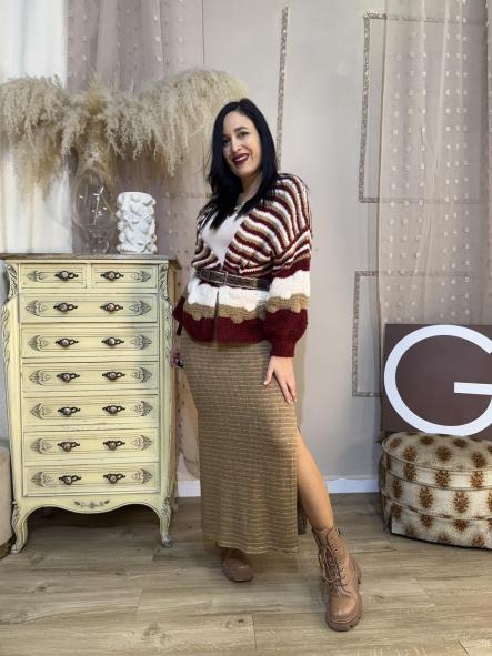 REBECA DE RAYAS TONOS GRANATES