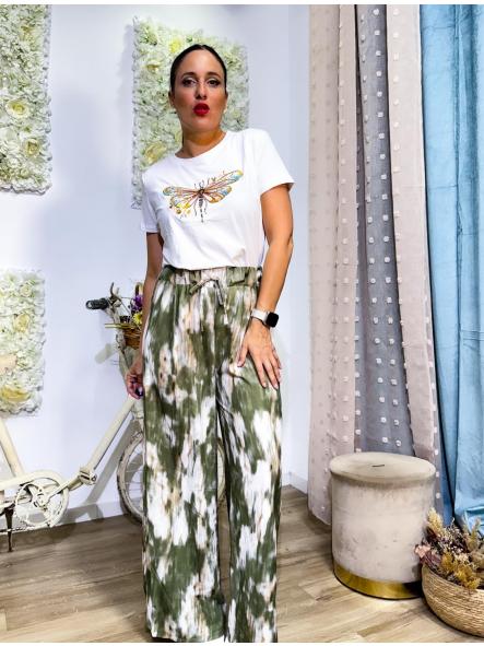 PANTALON FLUIDO VERDE [1]