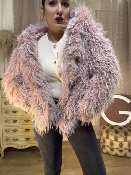 CHAQUETA PELOCHO ROSA