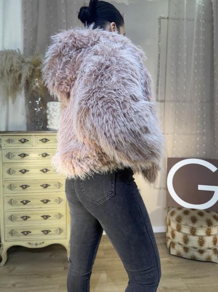 CHAQUETA PELOCHO ROSA