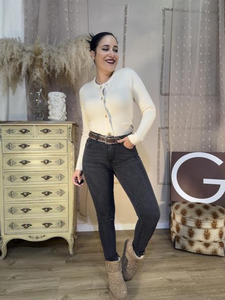 PANTALON VAQUERO GRIS EFCTO 5 kilos menos [2]